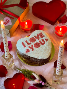 Heart Shaped Cake - I love you