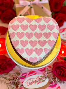 Heart Shaped Cake - Hearts All Over