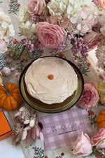 Load image into Gallery viewer, Pumpkin Spice 8&quot; Cake with Cinnamon Frosting
