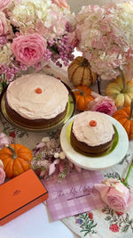 Load and play video in Gallery viewer, Pumpkin Spice 5” Cake with Cinnamon Frosting
