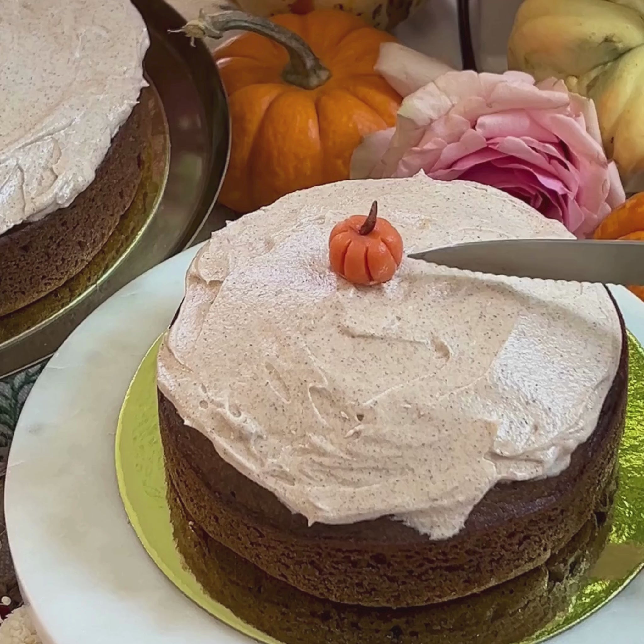 Pumpkin Spice 5” Cake with Cinnamon Frosting