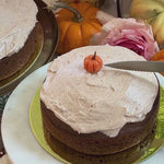 Load and play video in Gallery viewer, Pumpkin Spice 5” Cake with Cinnamon Frosting
