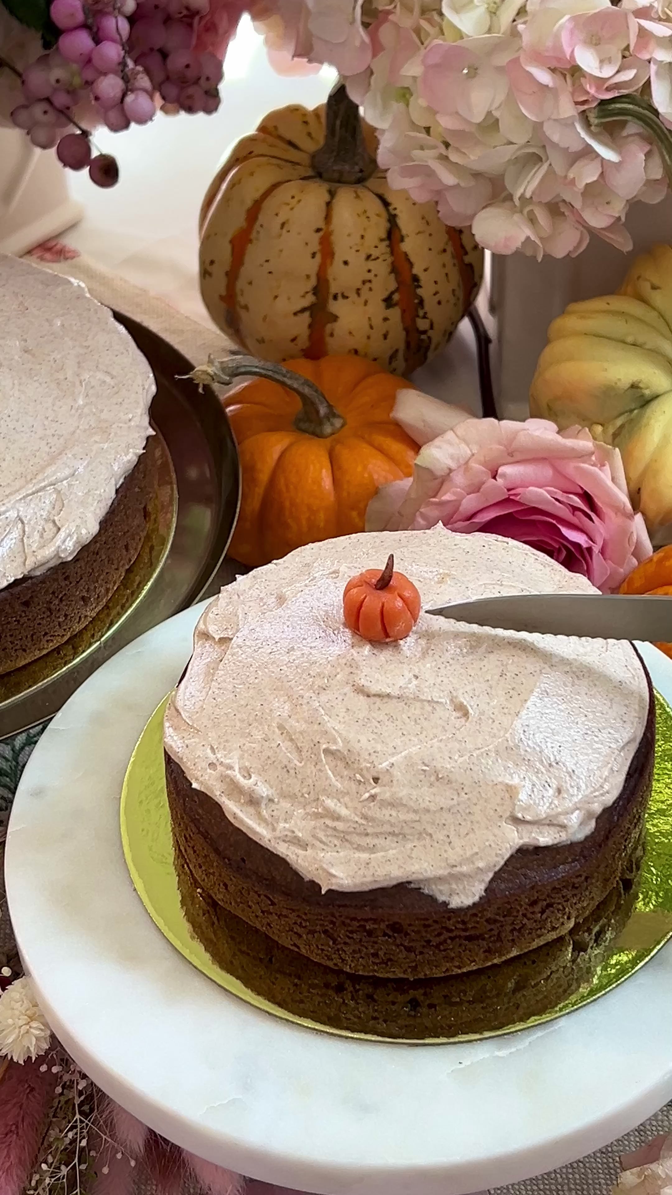 Pumpkin Spice 5” Cake with Cinnamon Frosting