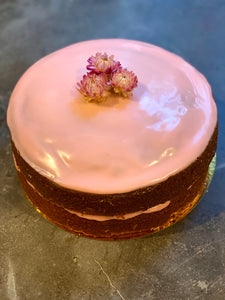 Stacked Pink-Toned Cake